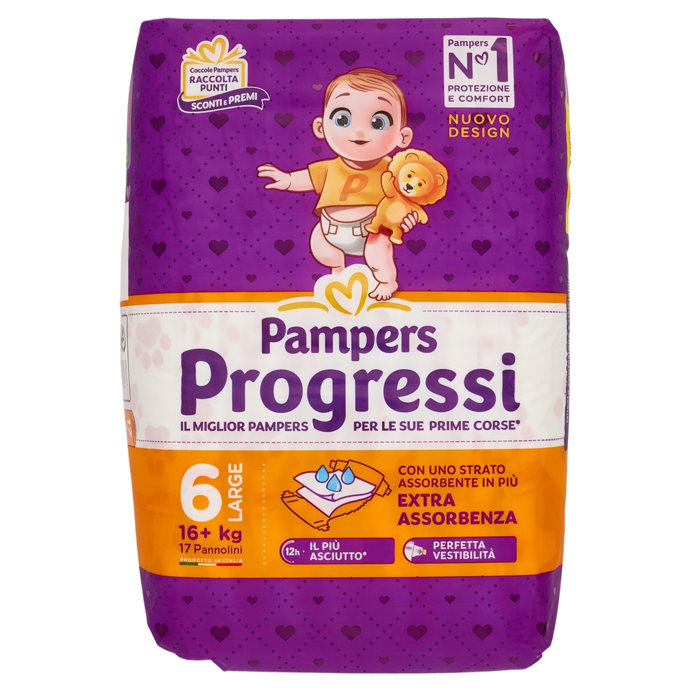 Pampers Progressi XL 17 pz